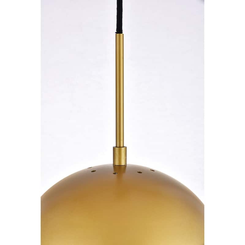 1-Light Frosted White Glass Pendant