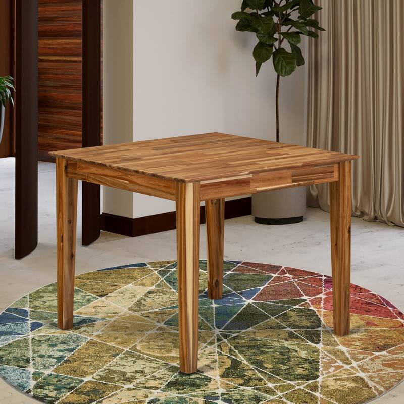 East West Furniture Oxford Square Dining Table for Small Spaces (Finish Color Options) - 1 Table