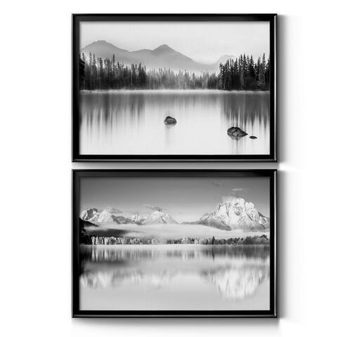 Mountain Reflection Premium Framed Canvas - Ready to Hang - Multi-Color