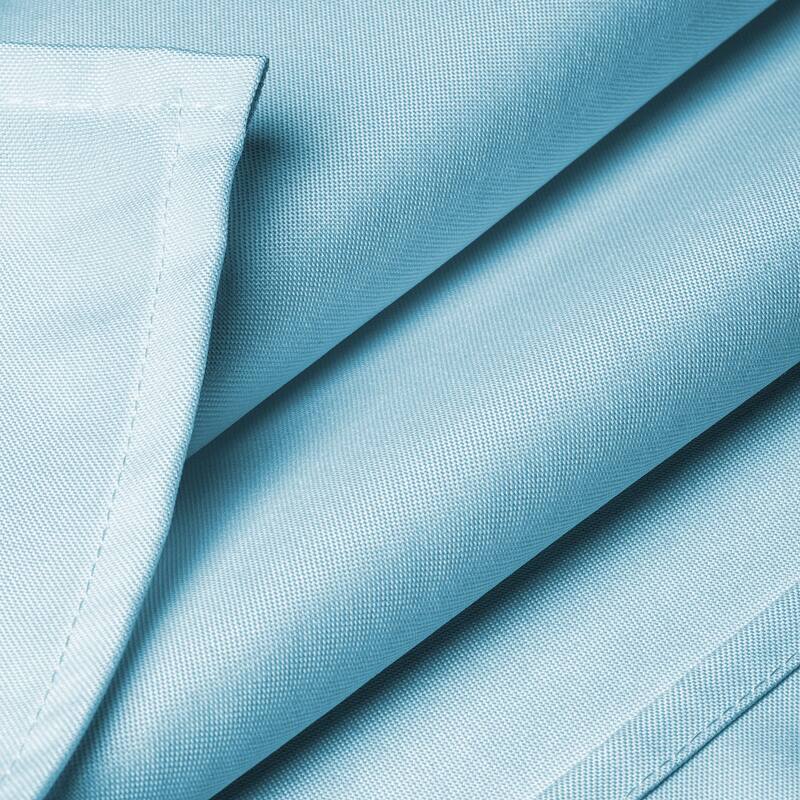 70 x 120in Rectangular Polyester Tablecloth Baby Blue