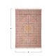 preview thumbnail 2 of 1, Woven Cotton Distressed Print Rug, Multi Color - 4' x 6'