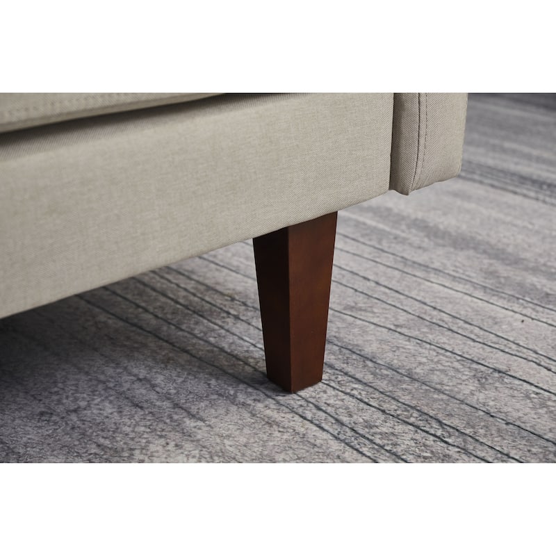 Linen 2 Piece Loveseat and Sofa Living Room Set