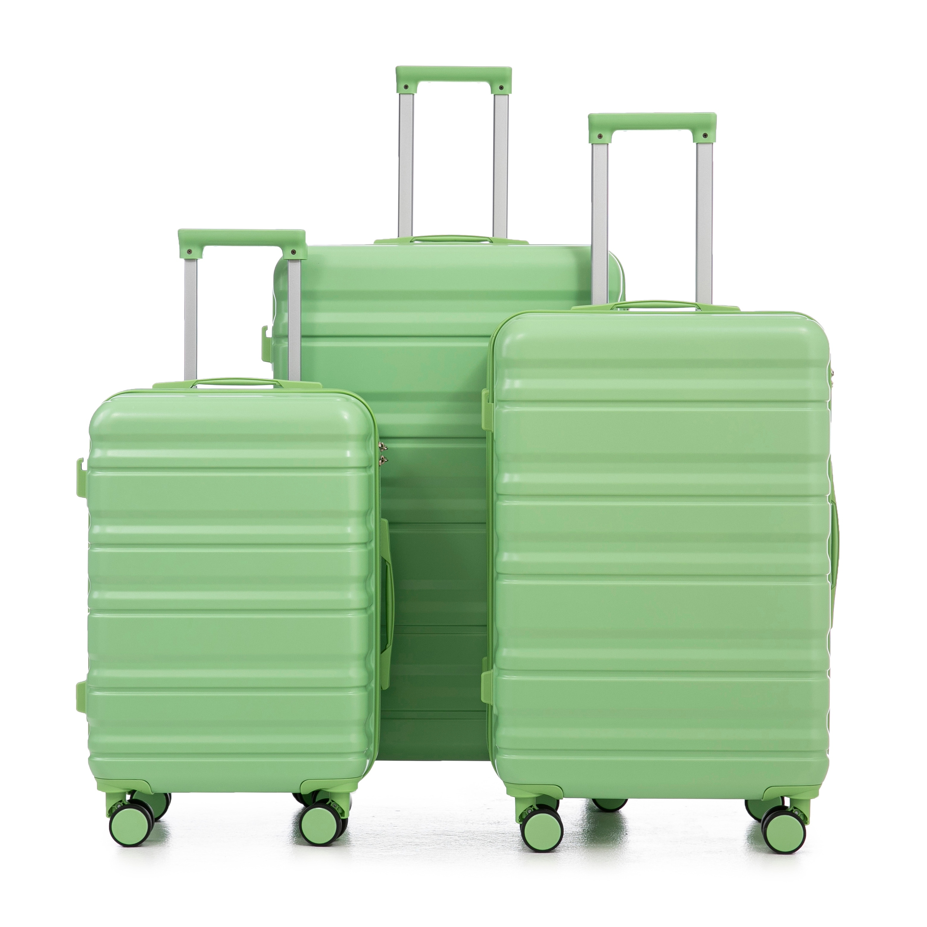 Durable ABS Hardshell Luggage Sets 3 Piece, 20/24/28" Carry on & Checked Travel Suitcases with Spinner Wheels and TSA Lock