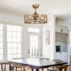 preview thumbnail 2 of 10, 22" Modern Crystal Caged Ceiling Fan Chandelier with Remote