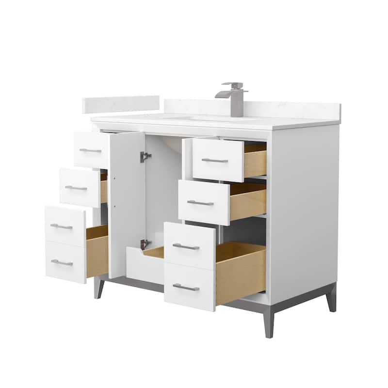 Wyndham Collection WCH818142S-VCA-UNSMXX Amici 42" Free Standing