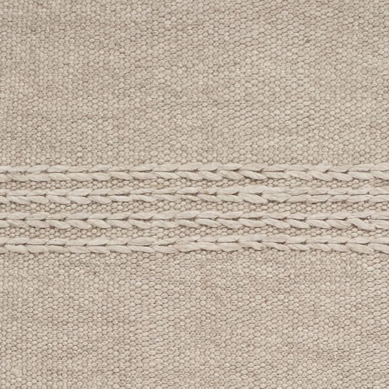 Domani Oahu Natural Bohemian Wool Hand-Woven Area Rug