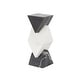preview thumbnail 7 of 6, White Marble Stacked Pyramid Geometric Decorative Sculpture