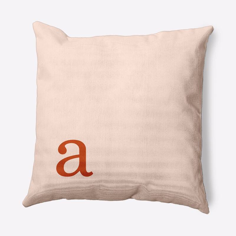 Modern Monogram Decorative Throw Pillow - 20" x 20" - a