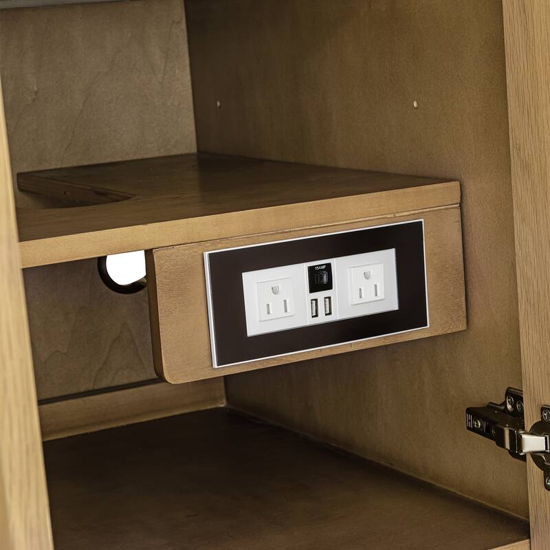 James Martin Vanities Hudson 48" Single Vanity, Light Natural Oak