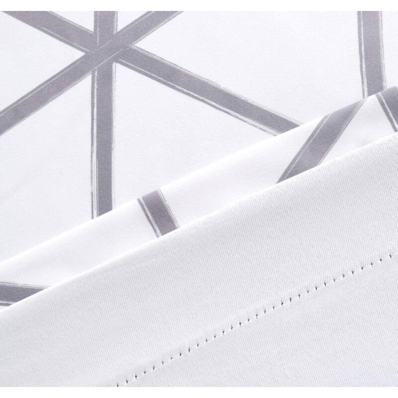 DriftAway Raymond Geometric Pattern Lined Window Valance