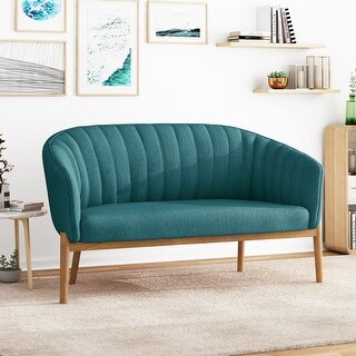 50" Modern Loveseat Sofa, Sofa Couch Upholstered Sofa with velvet ...