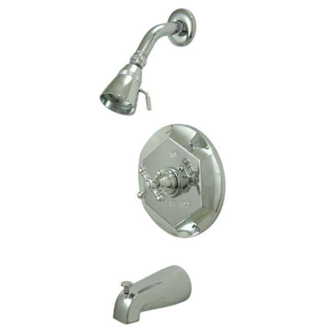 Kingston Brass English Vintage Tub and Shower Trim with Single - Polished Chrome
