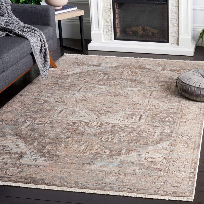 SAFAVIEH Vintage Persian Gertrude Oriental Medallion Rug - 3' x 5' - Brown/Beige
