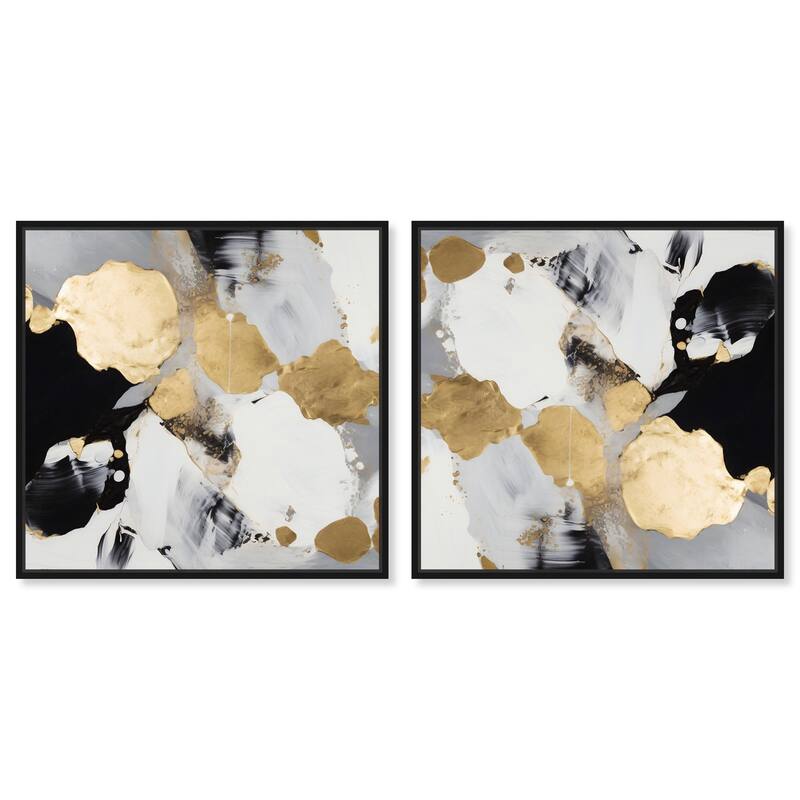 Oneiric Circles I Canvas by Art Remedy - 24" x 36" - Black