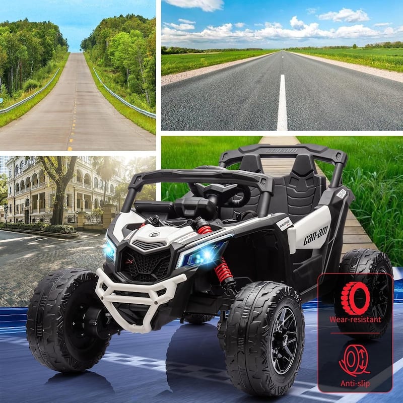 12V Licensed Can-Am Electric Off-Road Utv Car for Kids