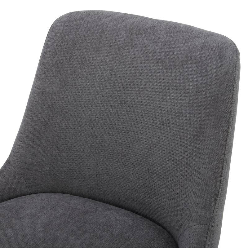 Spruce & Spring Hazel Upholstered Counter Height Swivel Barstool with Back