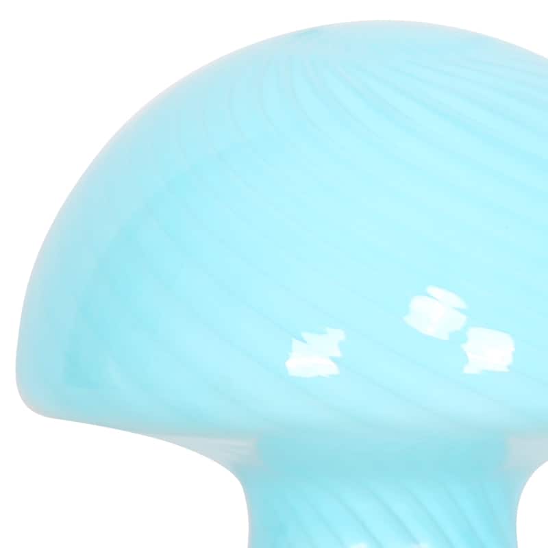 Glass Mushroom Lamp Translucent Small Nightstandable Lamps