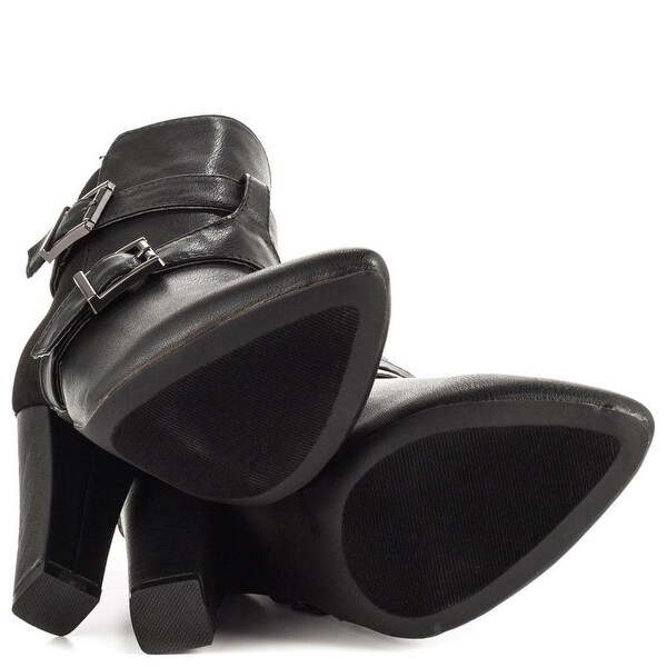 justfab black booties