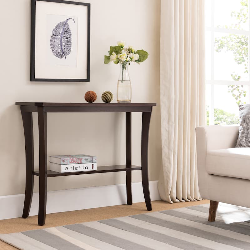 Leick Home Boa Console Hall Stand with Shelf - Chocolate Cherry