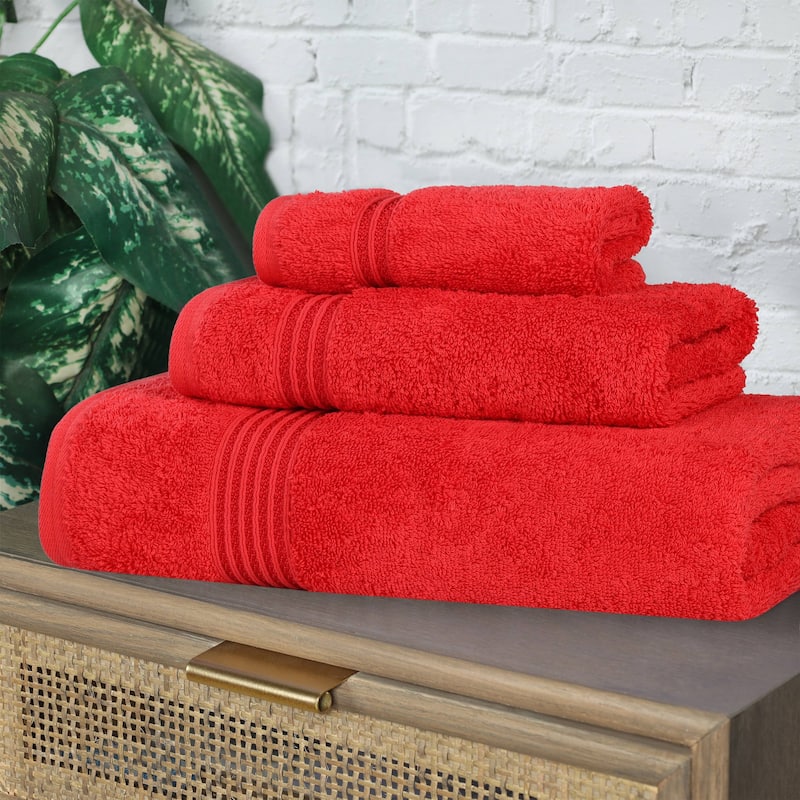 Superior Heritage Egyptian Cotton Absorbent 3-Piece Towel Set