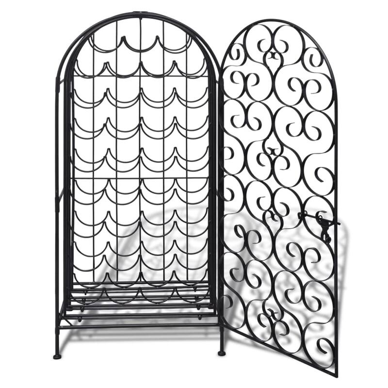 vidaXL Wine Rack for 35 Bottles Metal