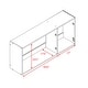 preview thumbnail 9 of 31, Prepac Elite 54 inch Wall Cabinet - 54 Inch