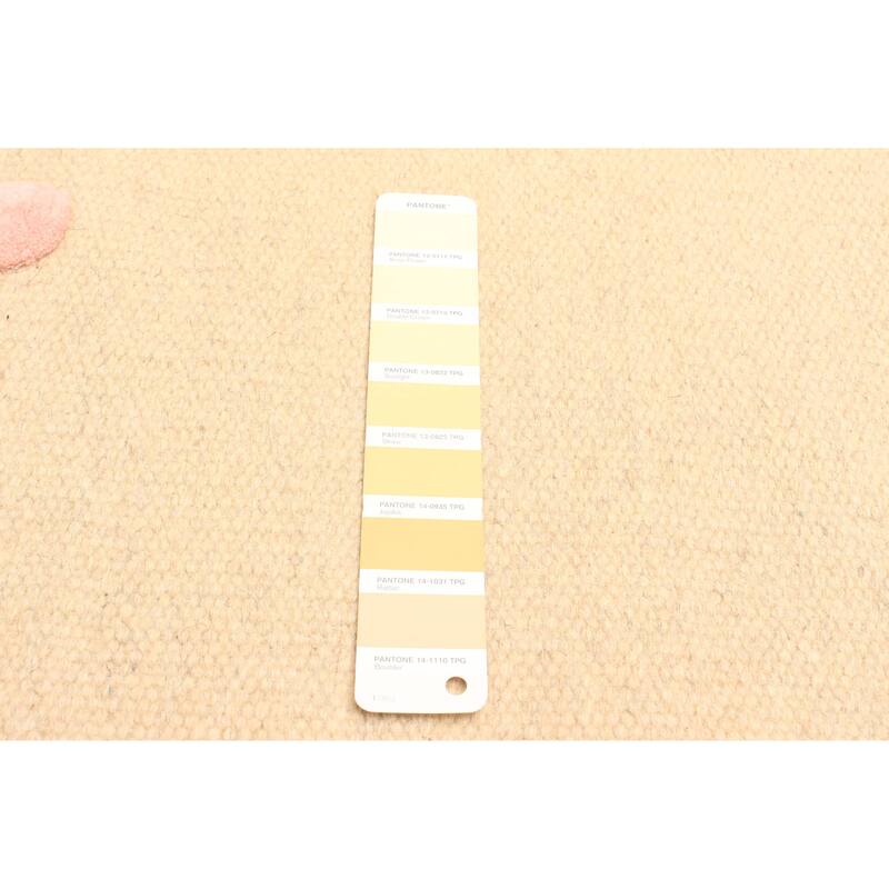 ECARPETGALLERY Flat-Weave Marrakech Cream Wool Kilim - 3'3 x 5'2