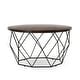 preview thumbnail 2 of 2, Chester Round Mango Wood Coffee Table Dark Brown by Kosas Home