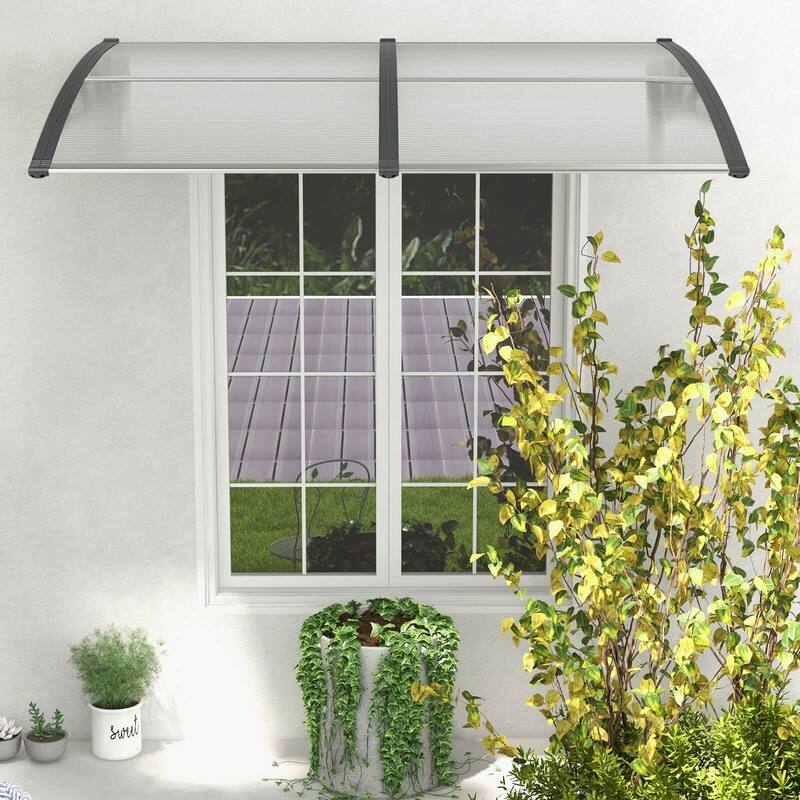 Costway 80'' x 40'' Patio Awning Canopy Outdoor Window Door Overhang - See Details