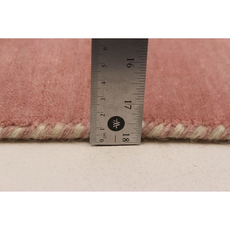 Kashkuli Gabbeh Pink Rug 2'6" x 7'9" - 2'6 x 7'9