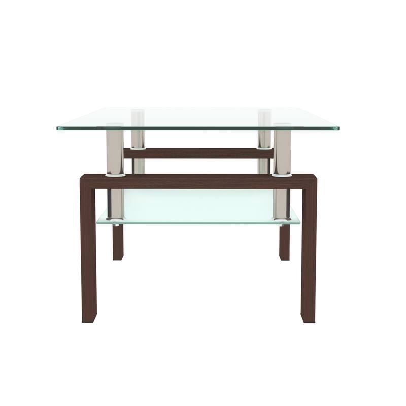39"Rectangle Glass Coffee Table