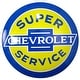 preview thumbnail 1 of 6, American Art Decor Licensed Chevy Super Service Hanging Metal Sign Multi