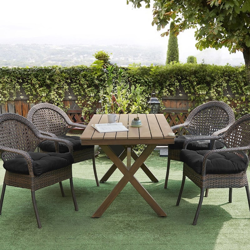 Indoor-Outdoor Reversible Patio Seat Cushion