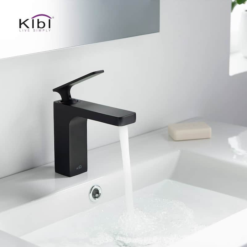 Lead Free Solid Brass Single Handle Bathroom Vanity Sink Faucet with Water Hose