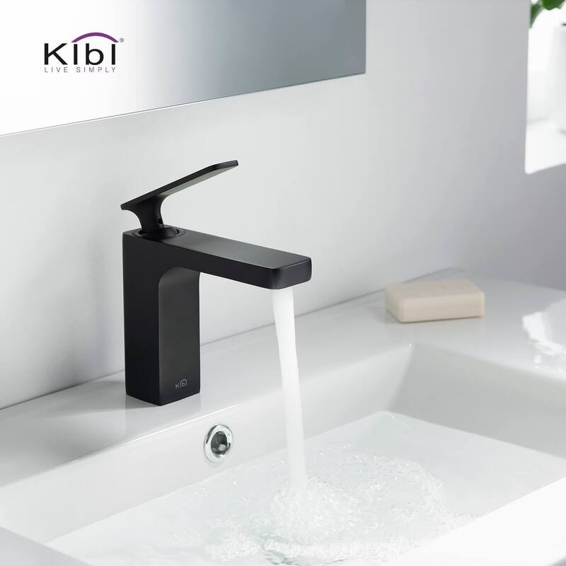 Lead Free Solid Brass Single Handle Bathroom Vanity Sink Faucet with Water Hose