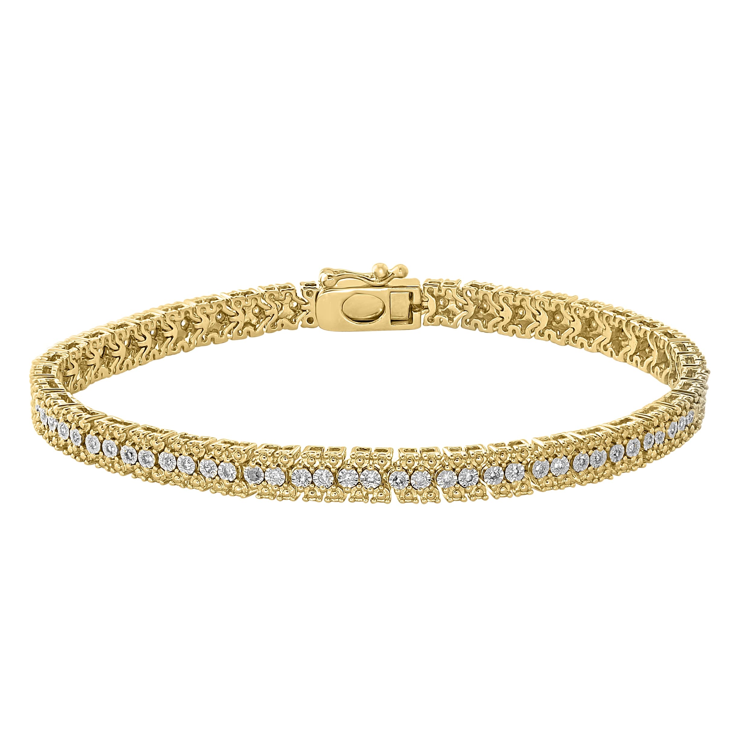 Effy Gold over 925 Silver 0.50 Ct. Diamond Tennis Bracelet