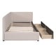 preview thumbnail 10 of 19, Twin Size Sofa Bed with 2 Storage Drawers
