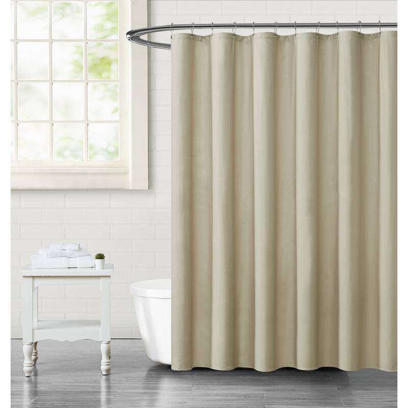Truly Calm Embossed Fabric 70x72 Shower Liner