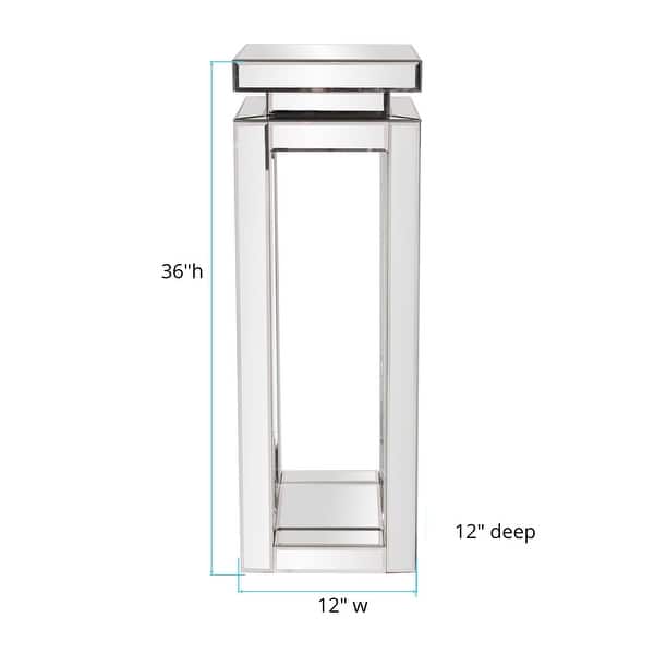 Allan Andrews Mirrored Glass Accent Pedestal Table Bed Bath & Beyond