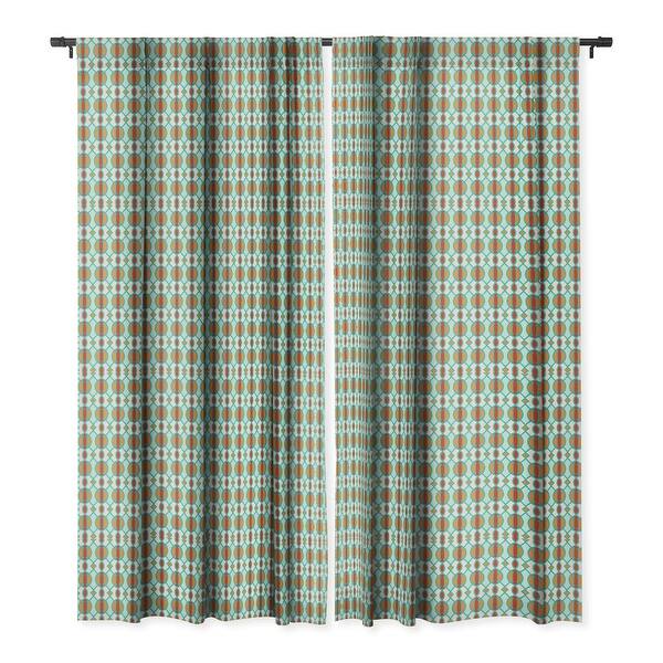 slide 1 of 3, Carson Carrington Ljungbyhed Mid-Century Shapes Blackout Curtain Panel (2 Size Options)