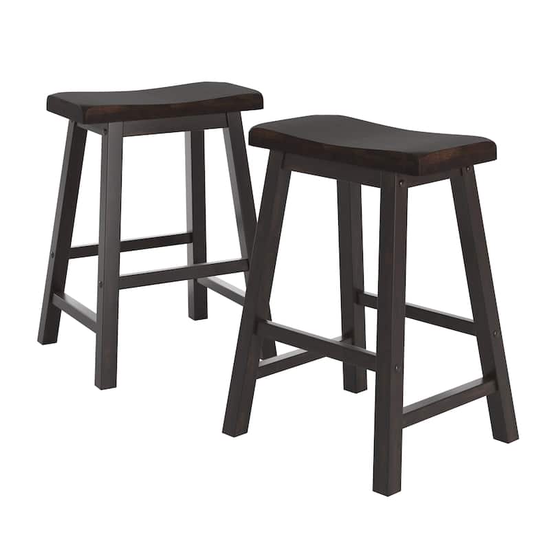 Salvador II Counter Backless Stools (Set of 2) by iNSPIRE Q Classic - Black