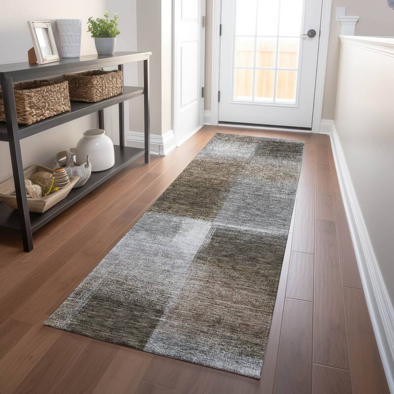 Premium Washable Super Soft Solid Ombre Mayfield Rug - Silver - 2' 3" x 7' 6" - Runner