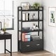 preview thumbnail 20 of 18, Lateral File Cabinet with Drawer and Bookshelves, Printer Stand Filing Cabinet Bookcase