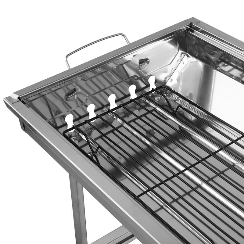 27.5''W× 27.9''H Portable Stainless Steel Grill