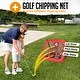 preview thumbnail 5 of 7, Zealfeel 10 x 7 ft Golf Practice Net: Driving & Chipping Set with Target, Mat & Carry Bag, Foldable - 10 x 7 ft
