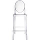preview thumbnail 25 of 24, Clear 30" Seat Height Barstool Modern Plastic Side Bar Counter Stool - Accent Lounge No Arms Armless