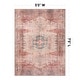 preview thumbnail 47 of 79, World Rug Gallery Vintage Bohemian Machine Washable Non Slip Area Rug