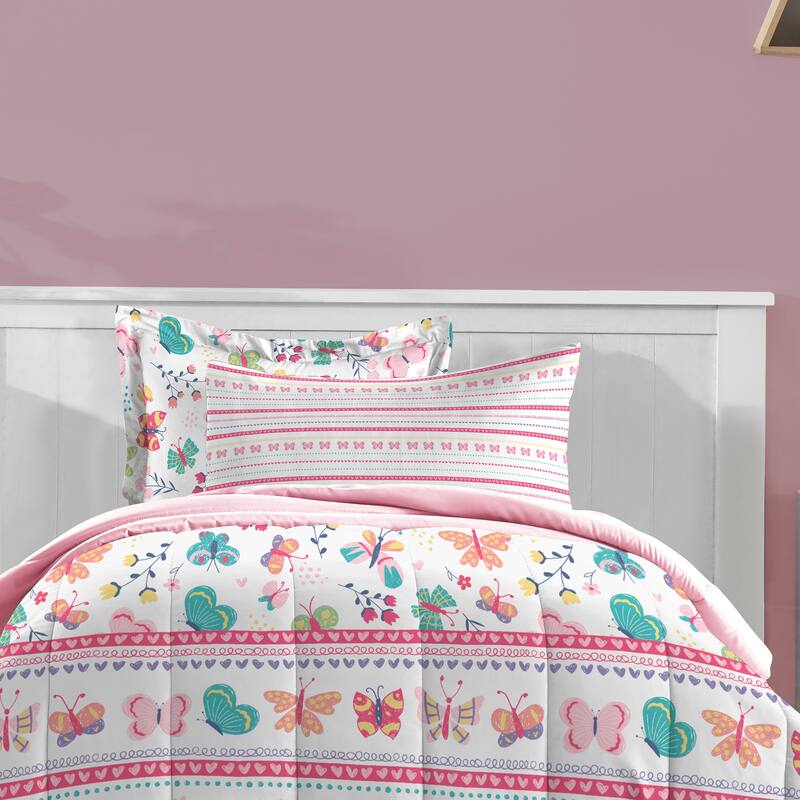 Dream Factory Butterfly Garden Bed-In-A-Bag Comforter Set