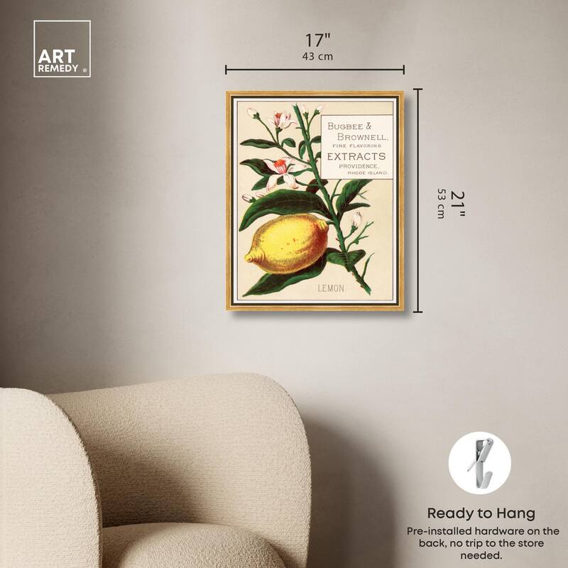Lemon Canvas by Art Remedy