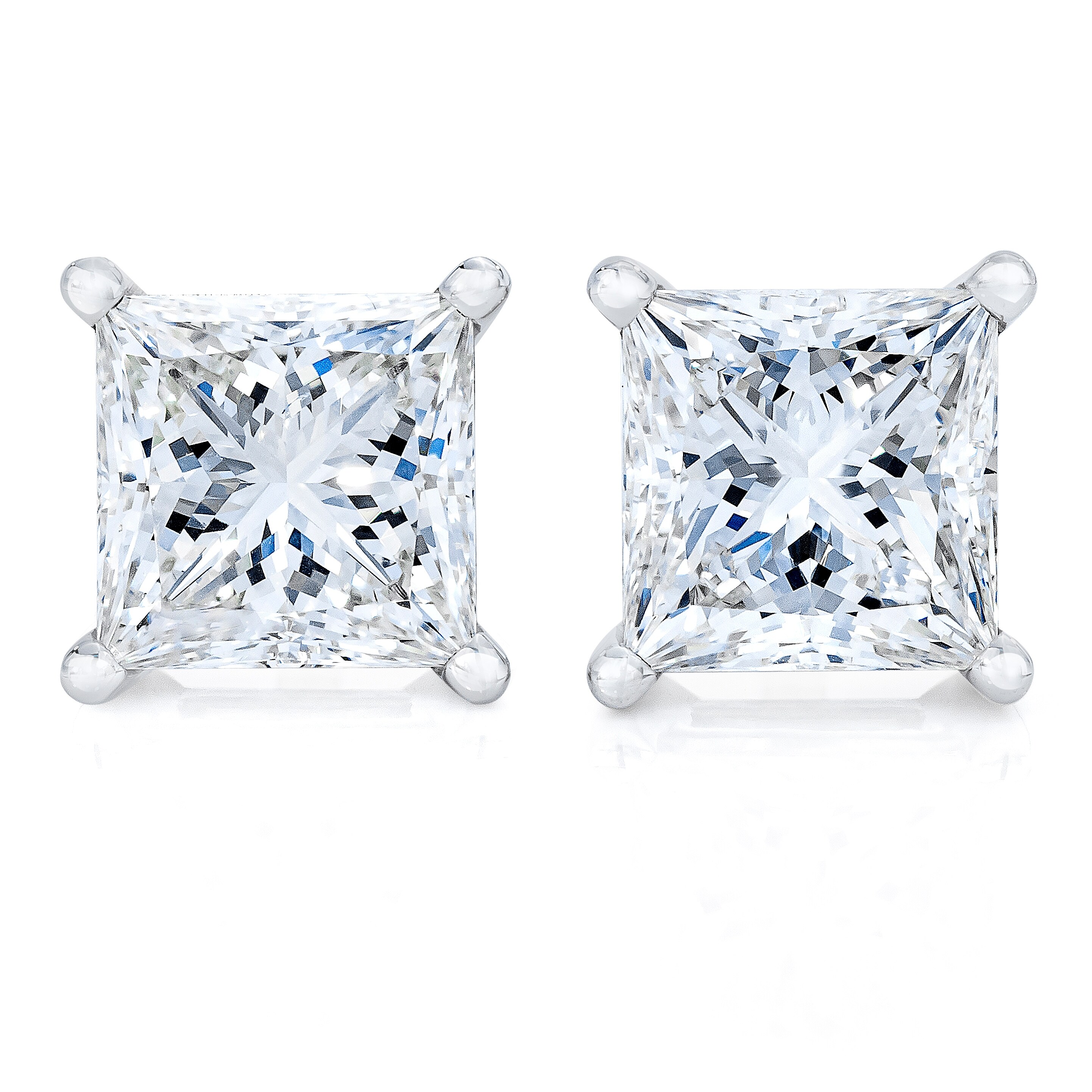 0.25cttw Diamond Round Earrings 10K White Gold Mens or Womens Earrings Screw back 10K White Gold 0.25cttw Diamond Round Earrings 10K White Gold Mens or Womens Earrings Screw back 10K White Gold